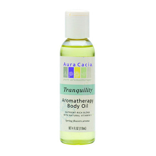 Aura Cacia Aromatherapy Tranquility Bath, Body And Massage Oil - 4 Oz